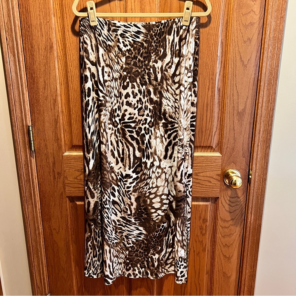 Chico’s animal print skirt